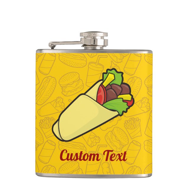 Tortilla Sandwich Wrap Flask (Front)