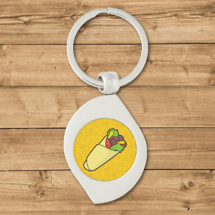 Tortilla Sandwich Wrap Key Ring