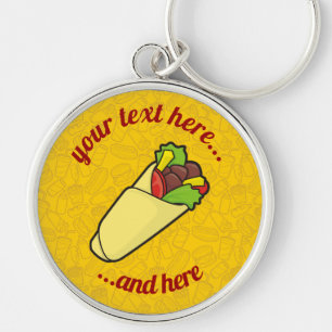 Tortilla Sandwich Wrap Keychain