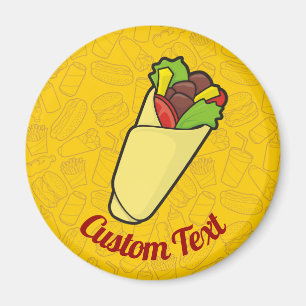 Tortilla Sandwich Wrap Magnet
