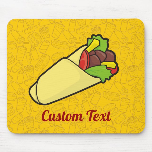 Tortilla Sandwich Wrap Mouse Pad (Front)