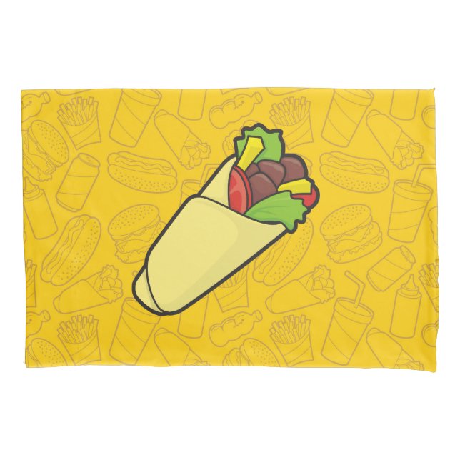 Tortilla Sandwich Wrap Pillowcase (Front)