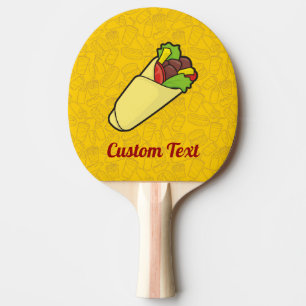 Tortilla Sandwich Wrap Ping-Pong Paddle