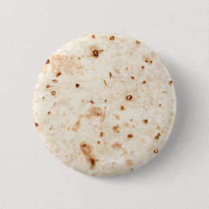 Tortilla shell 6 cm round badge