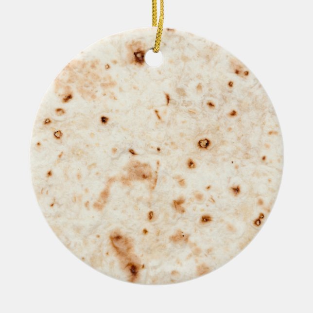 Tortilla Shell Christmas Ornament (Front)