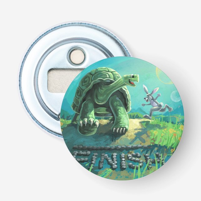 Tortoise and the Hare Art Bottle Opener (Front)