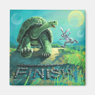 Tortoise and the Hare Art Magnet