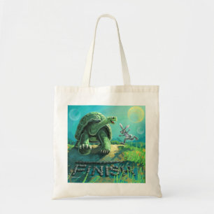 Tortoise and the Hare Finish Line Tote Bag