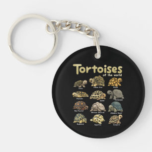 Tortoise Animals of the World Cute Reptile Turtle  Key Ring