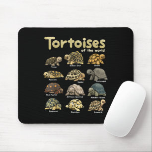 Tortoise Animals of the World Cute Reptile Turtle Mouse Pad