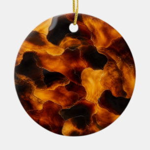 Tortoise Christmas Ceramic Ornament