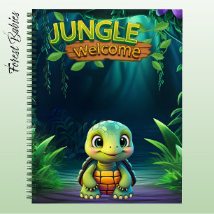 Tortoise Cute Box Turtle Jungle Welcome Animal 🐢 Notebook