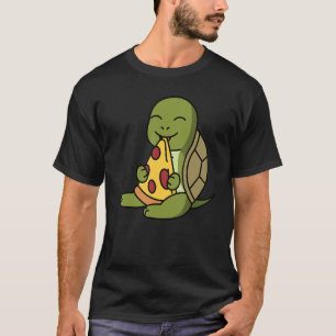 Tortoise Eating Pizza Pet T-Shirt