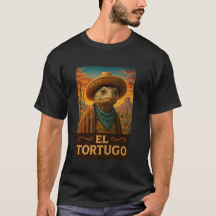 Tortoise El Tortugo Wild West Cowboy Vintage Weste T-Shirt