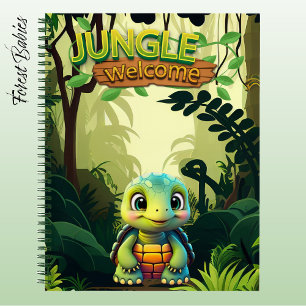 Tortoise Fun Box Turtle Whimsical Zoo Animal 🐢 Notebook