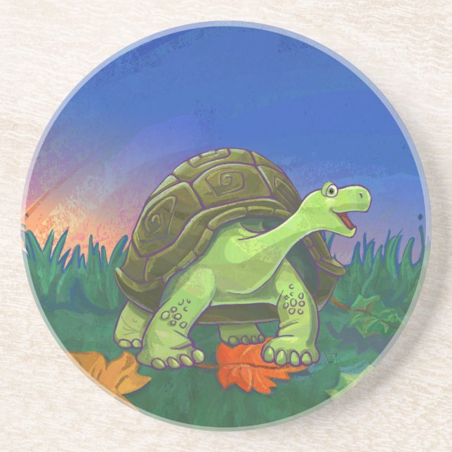Tortoise Gifts & Accessories Coaster (Front)