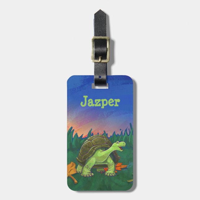 Tortoise Gifts & Accessories Luggage Tag (Front Vertical)