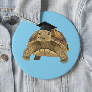 Tortoise Grad Pin - Cute Custom Button Gift