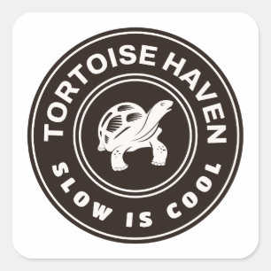 Tortoise Haven Square Sticker