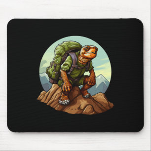 Tortoise Mountaineering Hiking Turtles  Mouse Pad