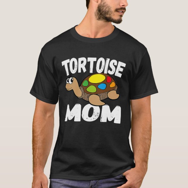 Tortoise Mum Colourful Turtle For Mother's Day  Tu T-Shirt (Front)