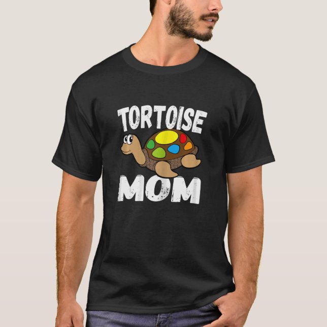 Tortoise Mum Colourful Turtle For Mother's Day  Tu T-Shirt (Front)