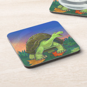 Tortoise Party Centre Coaster