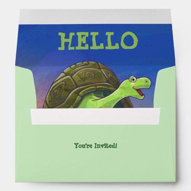 Tortoise Party Centre Envelopes (Back (Bottom))