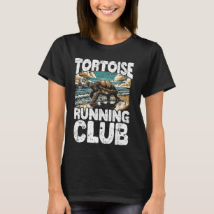 Tortoise Running Club Funny Cute Turle Pun T-Shirt
