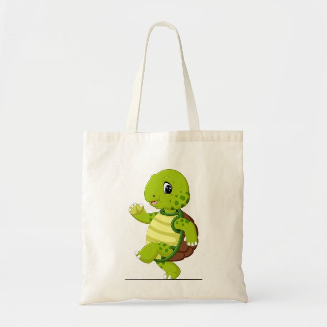 Tortoise Serenity Design Tote Bag (Front)