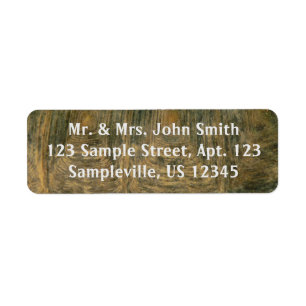 Tortoise Shell Abstract Nature Photo Return Address Label