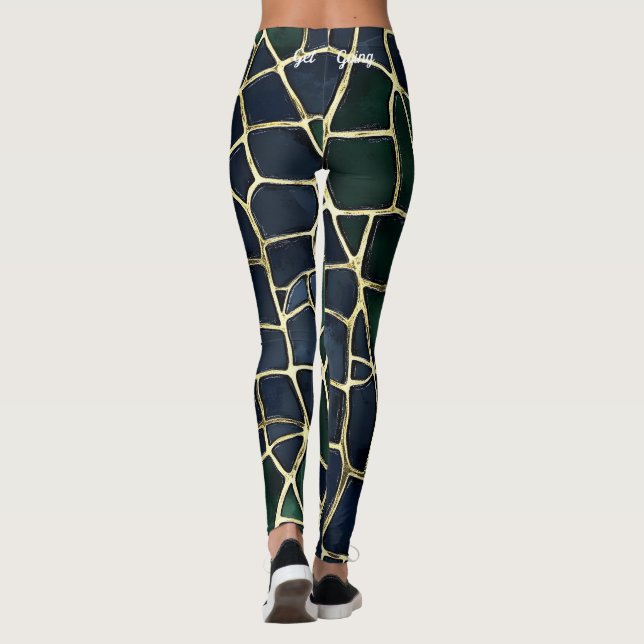 Tortoise Shell Animal Print Leggings (Back)