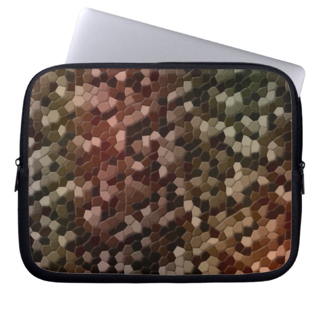 Tortoise Shell Camo Laptop Sleeve (Front)