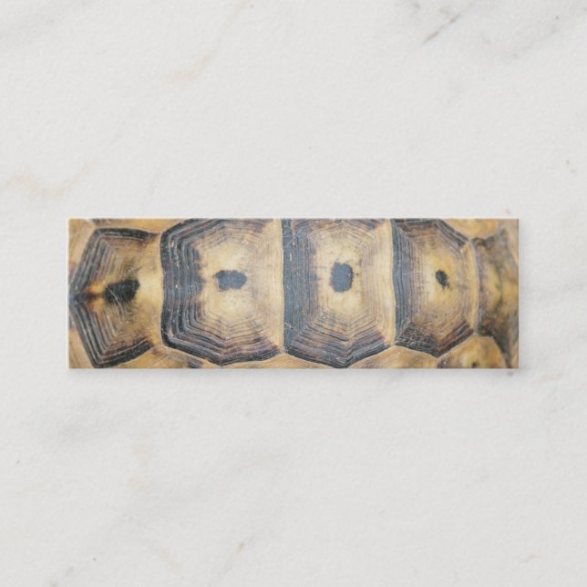 Tortoise Shell Pattern Mini Business Card (Front)