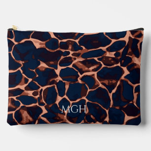 Tortoise Shell Personalized Monogram Accessory Pouch