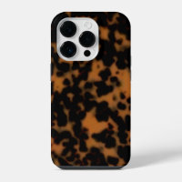 Tortoise Shell Print, Sable Dark Amber Brown