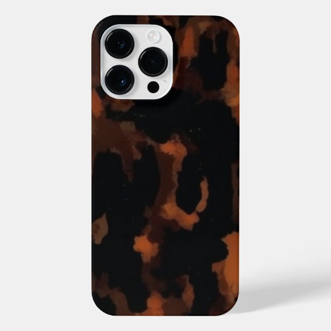 Tortoise Shell Retro, Chic Tortoiseshell Pattern iPhone Case (Back)