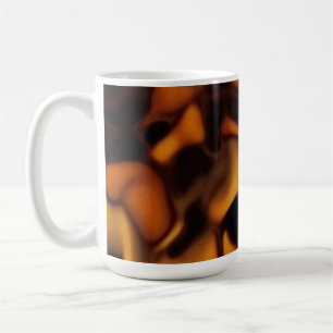 Tortoise Shell Turtle Shell Pattern Amber Brown Coffee Mug