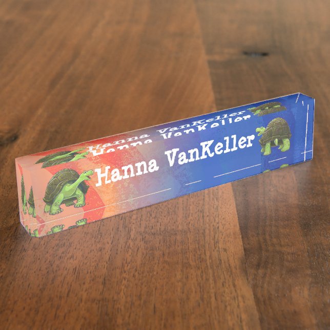 Tortoise Stationery Nameplate (Side)