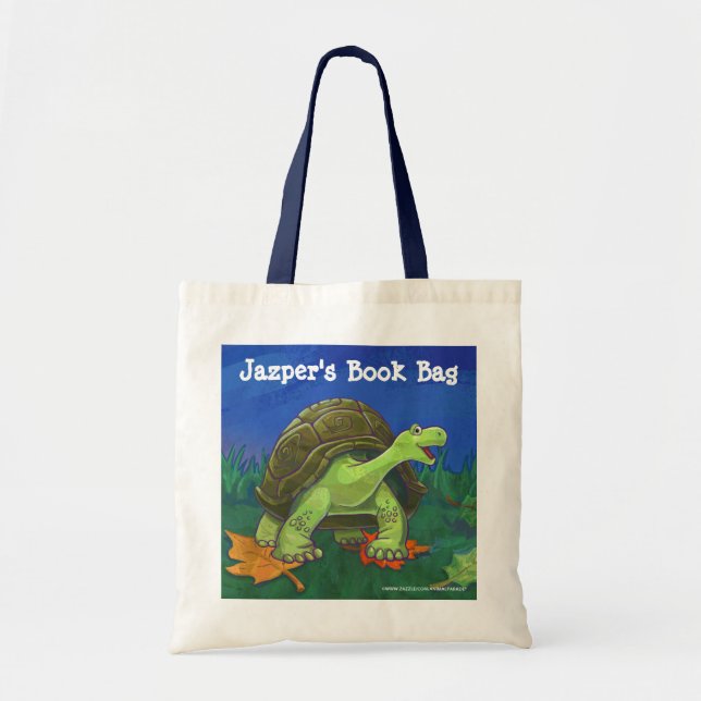 Tortoise Stationery Tote Bag (Front)