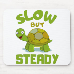tortoise  turtle slow but steady mouse pad