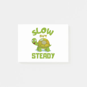 tortoise  turtle slow but steady post-it notes