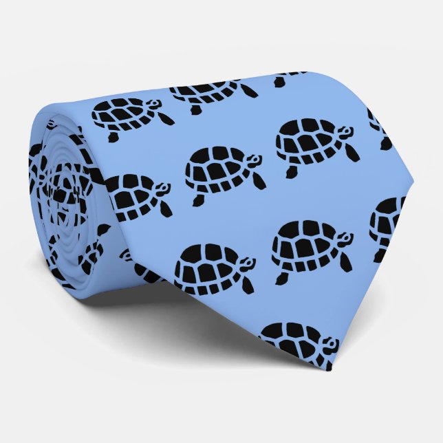 Tortoise Turtle Tie (Rolled)
