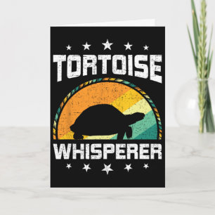 Tortoise Whisperer Fly Fishing Aquarium Fish Tank Card