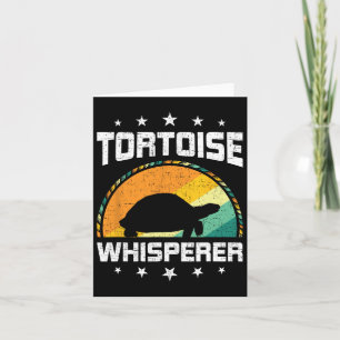 Tortoise Whisperer Fly Fishing Aquarium Fish Tank Card