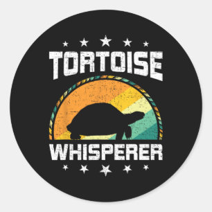 Tortoise Whisperer Fly Fishing Aquarium Fish Tank Classic Round Sticker