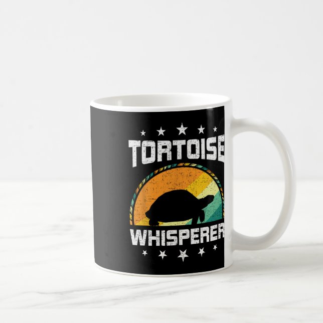 Tortoise Whisperer Fly Fishing Aquarium Fish Tank  Coffee Mug (Right)