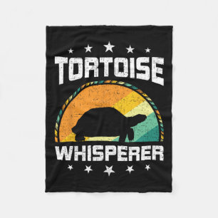 Tortoise Whisperer Fly Fishing Aquarium Fish Tank Fleece Blanket