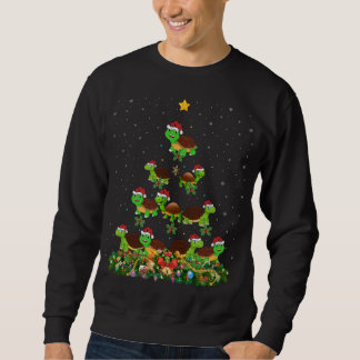Tortoise Xmas Tree Gift Santa Hat Tortoise Christm Sweatshirt