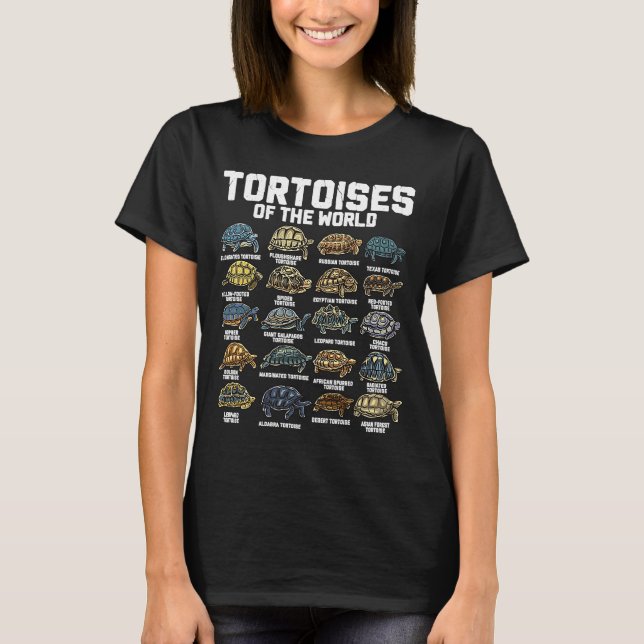 Tortoises Animal of the World Reptile Tortoise Tur T-Shirt (Front)